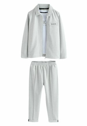 3 PIECE TEXTURED SET  - Summer jacket - grey