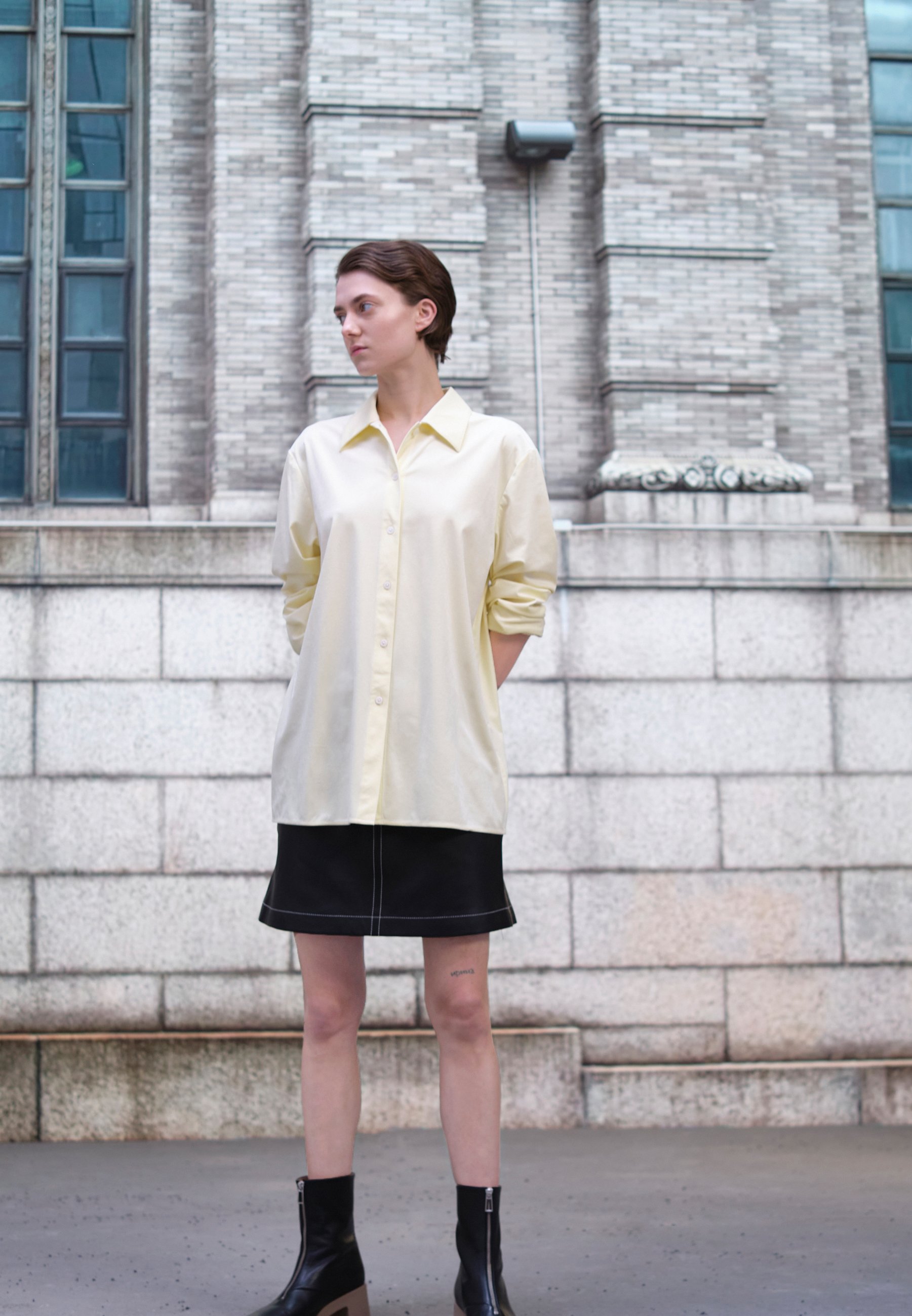 PS Paul Smith SKIRT - Gonna di pelle - black/nero - Zalando.it