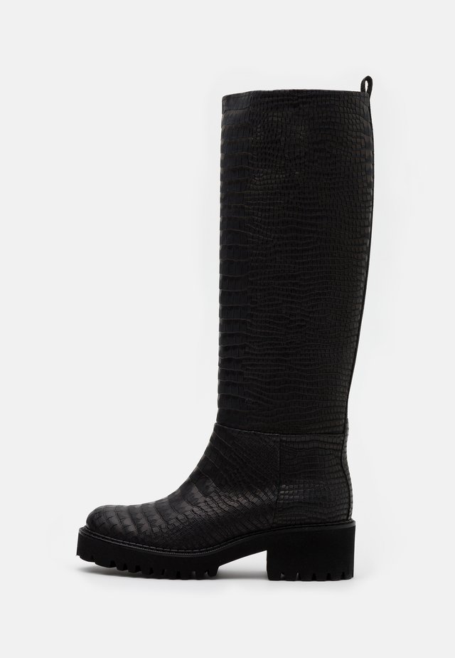 TINY - Bottes à plateau - black