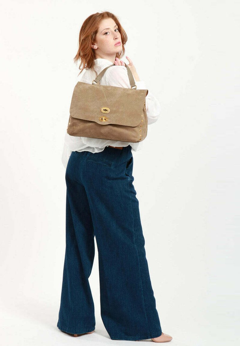 Zanellato POSTINA JONES MEDIUM - Borsa a mano - grey voltolina
