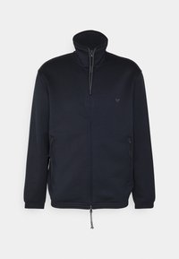 Emporio Armani Mikina na zip - dark blue