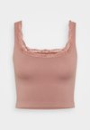 ONLVICKY SINGLET SQUARE NECK - Alsónemű - cognac