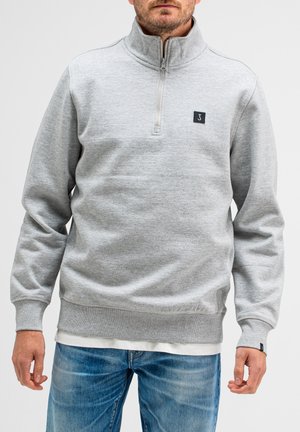 ARMY HALF ZIP - Sweatshirt - vintage grey melange
