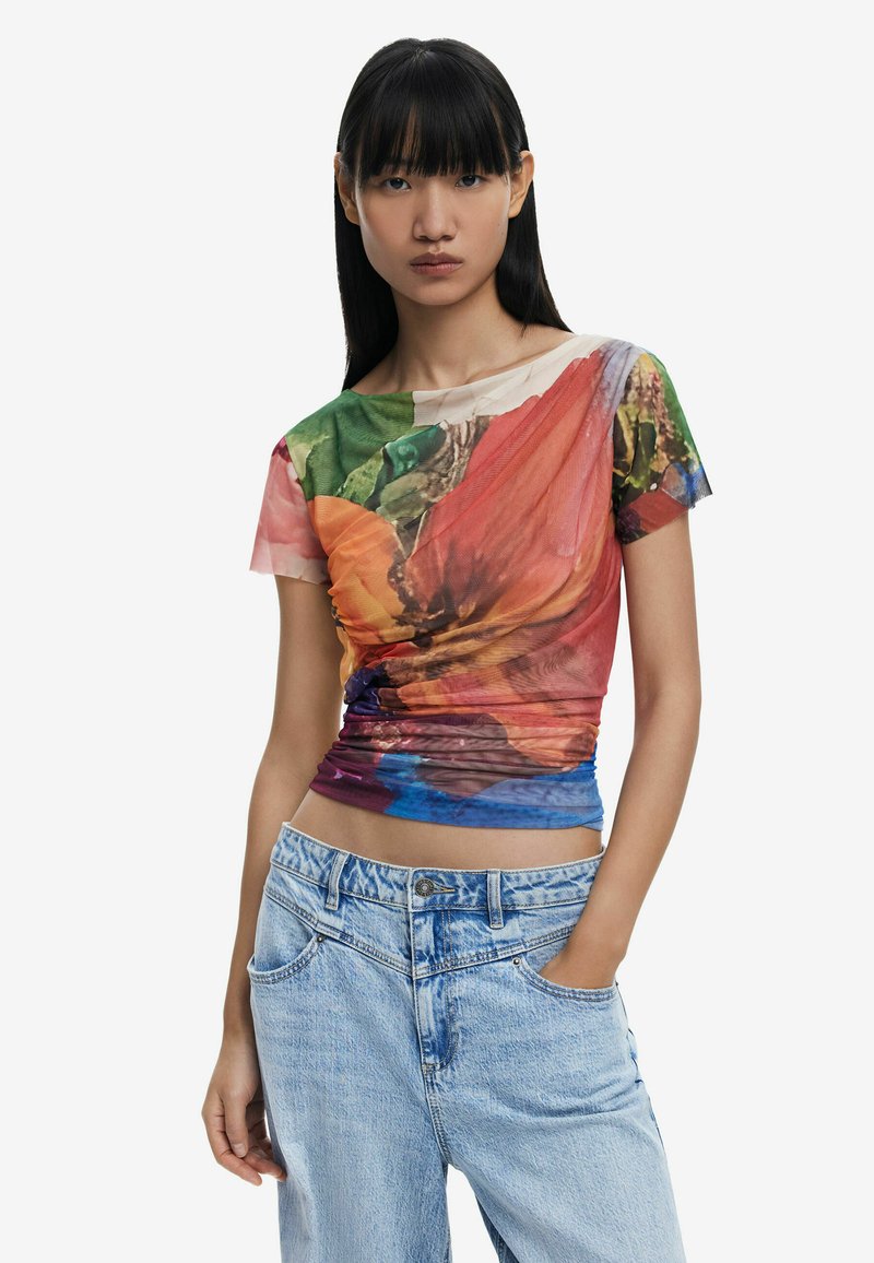 Desigual - DRAPED   - Blouse - orange, Enlarge