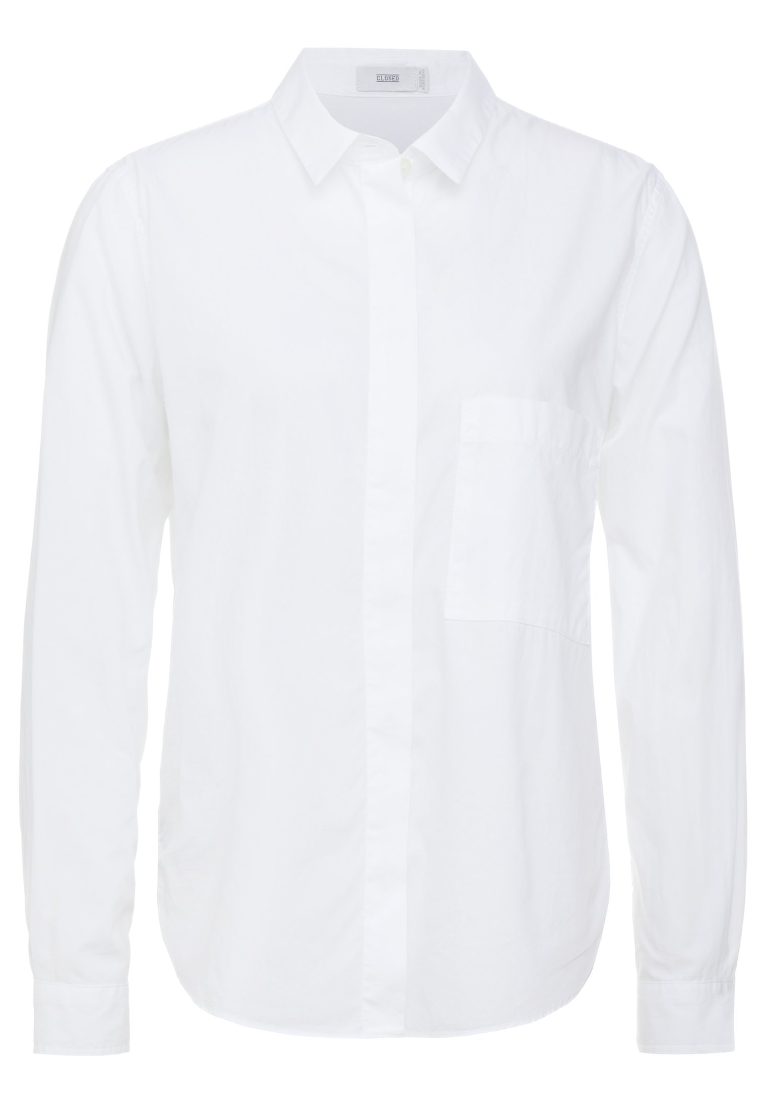 CLOSED HAILEY Skjorte white Zalando.no CLOSED HAILEY - Skjorte - mid blue