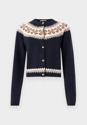 FAIRISLE - Adīta jaka - navy