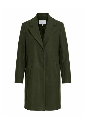 VILA, VICLAUDIA BUTTON COAT - NOOS - Trench - forest night