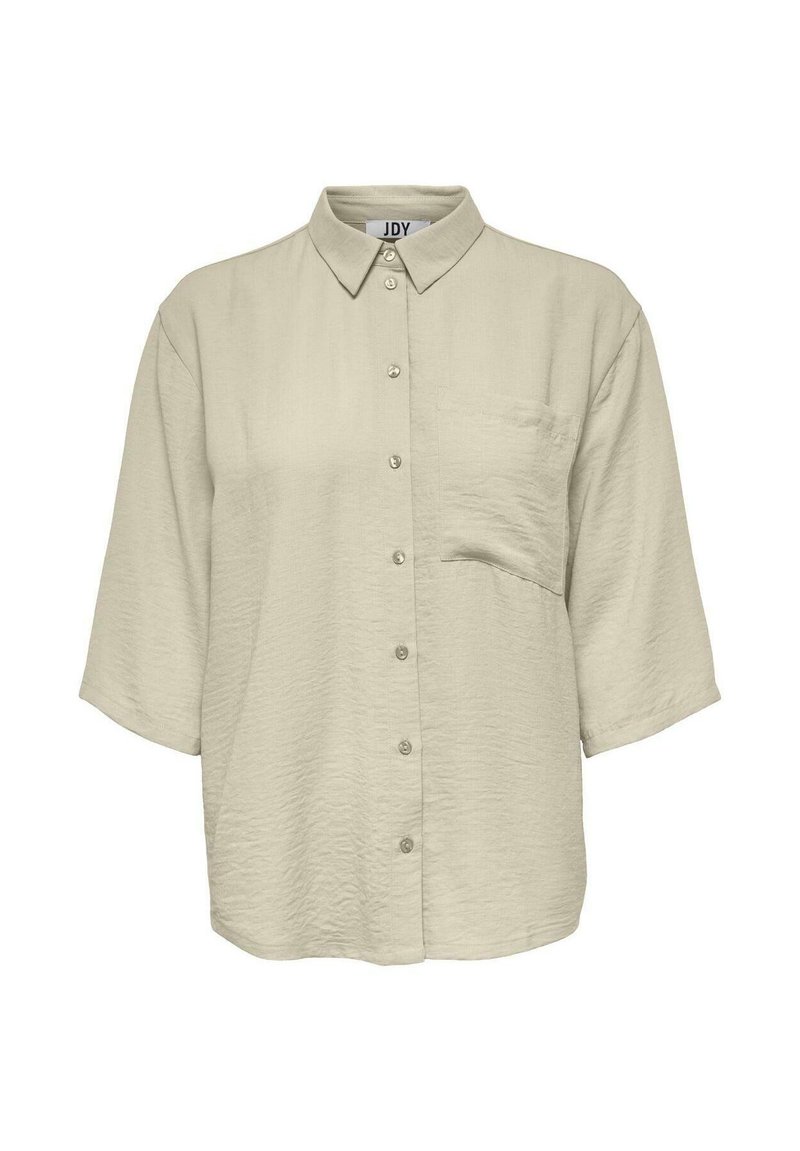 JDY DIVYA 3/4 LOOSE NOOS - Button-down blouse - sand
