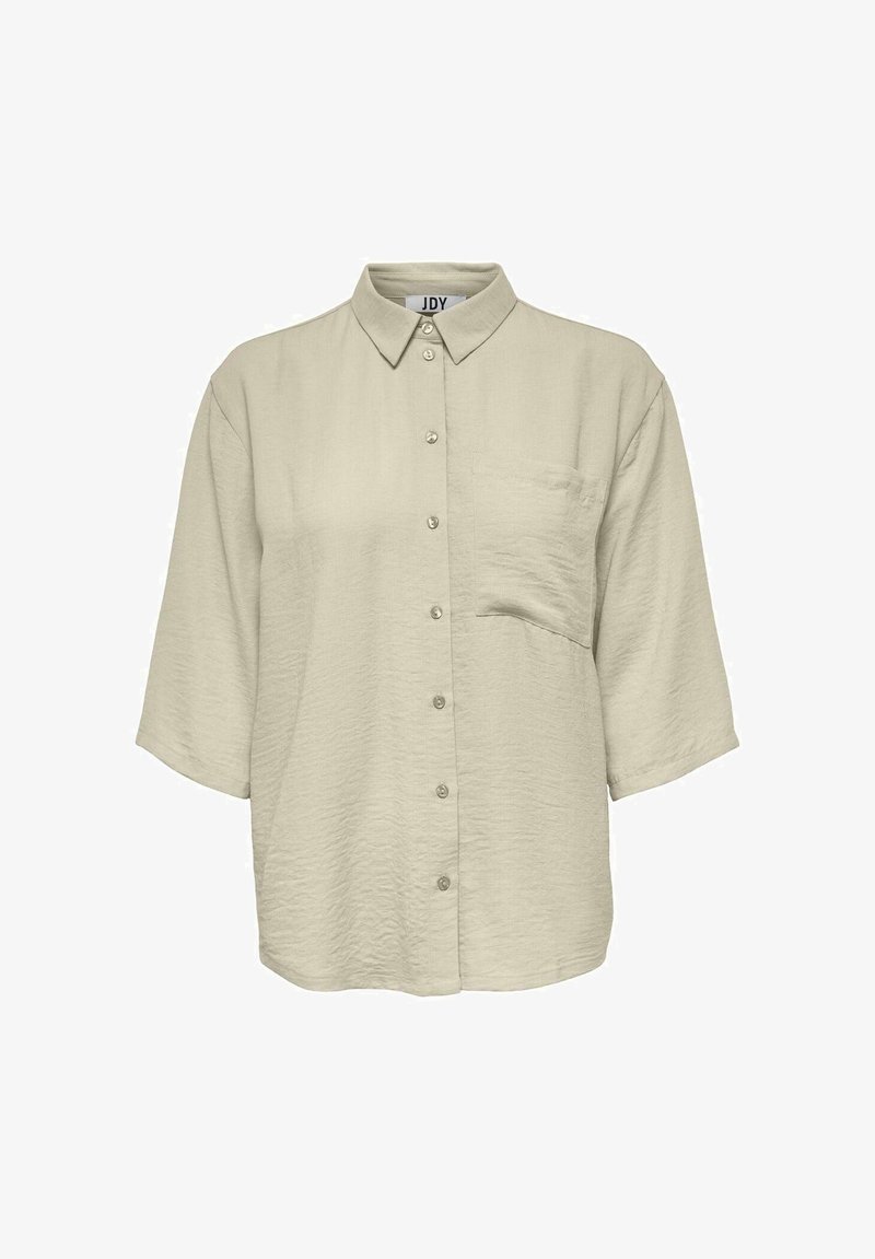 JDY DIVYA 3/4 LOOSE NOOS - Button-down blouse - sand