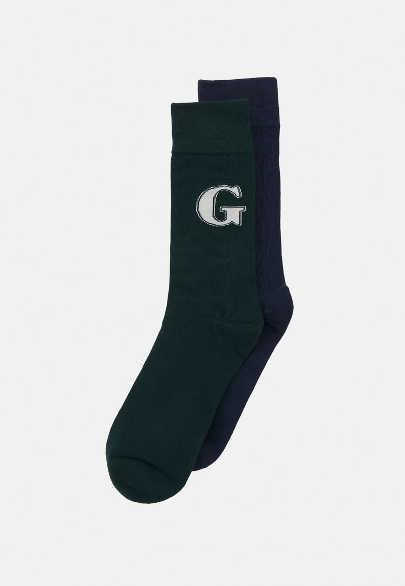 gant-socks-gift-box-2-pack-sukat-tartan-green-tummanvihre-zalando-fi