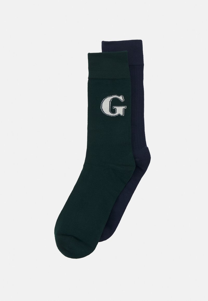 GANT - SOCKS GIFT BOX 2 PACK  - Sukat - tartan green, Suurenna