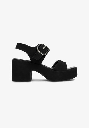 DeeZee, DEEZEE WOMEN'S SANDALS BLACK - Platform sandals - black