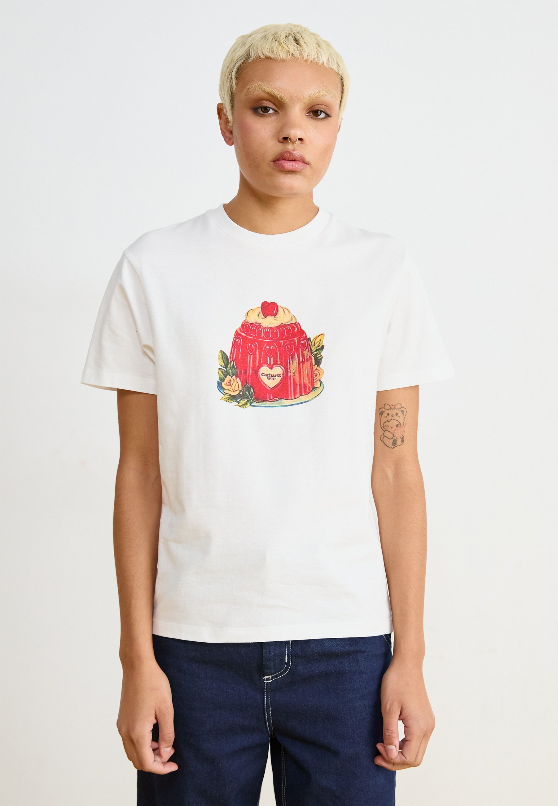 [Carhartt WIP]PUDDING Tシャツ Carhartt WIP PUDDING - Print T-shirt - white - Zalando.co.uk
