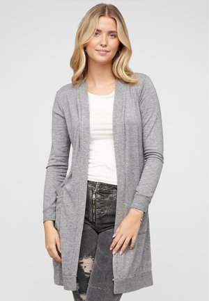 Cloud 5ive LONGFORM MIT 2 SEITL. TASCHEN - Kardigan - grey melange