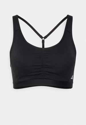 adidas Performance BRA - Reggiseno sportivo con sostegno medio - black