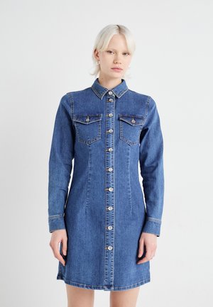 ONLBELIEVE STRETCH DRESS - Dongerikjole - medium blue denim
