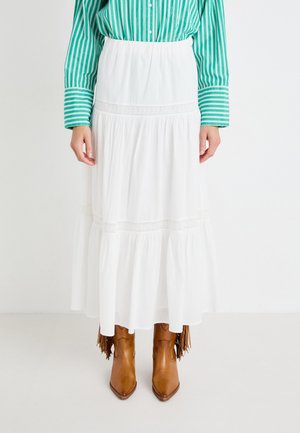 Gina Tricot SKIRT - Maksi sijonas - white