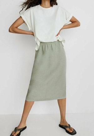 A-line skirt - khaki