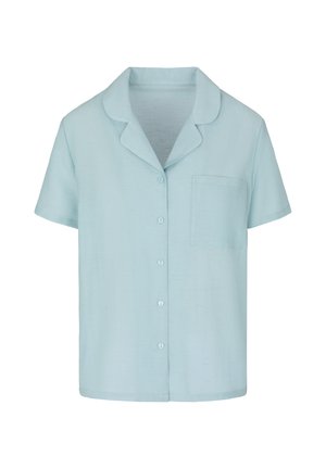 Hunkemöller, HUNKEMÖLLER PYJAMA JACKET CRINKLED - Pyjamashirt - blue