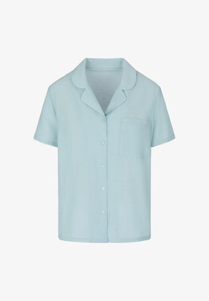 Hunkemöller, HUNKEMÖLLER PYJAMA JACKET CRINKLED - Pyjamashirt - blue