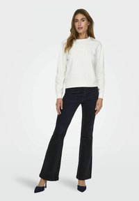 JDY JDYPARIS EMB NOOS - Sweater - cloud dancer