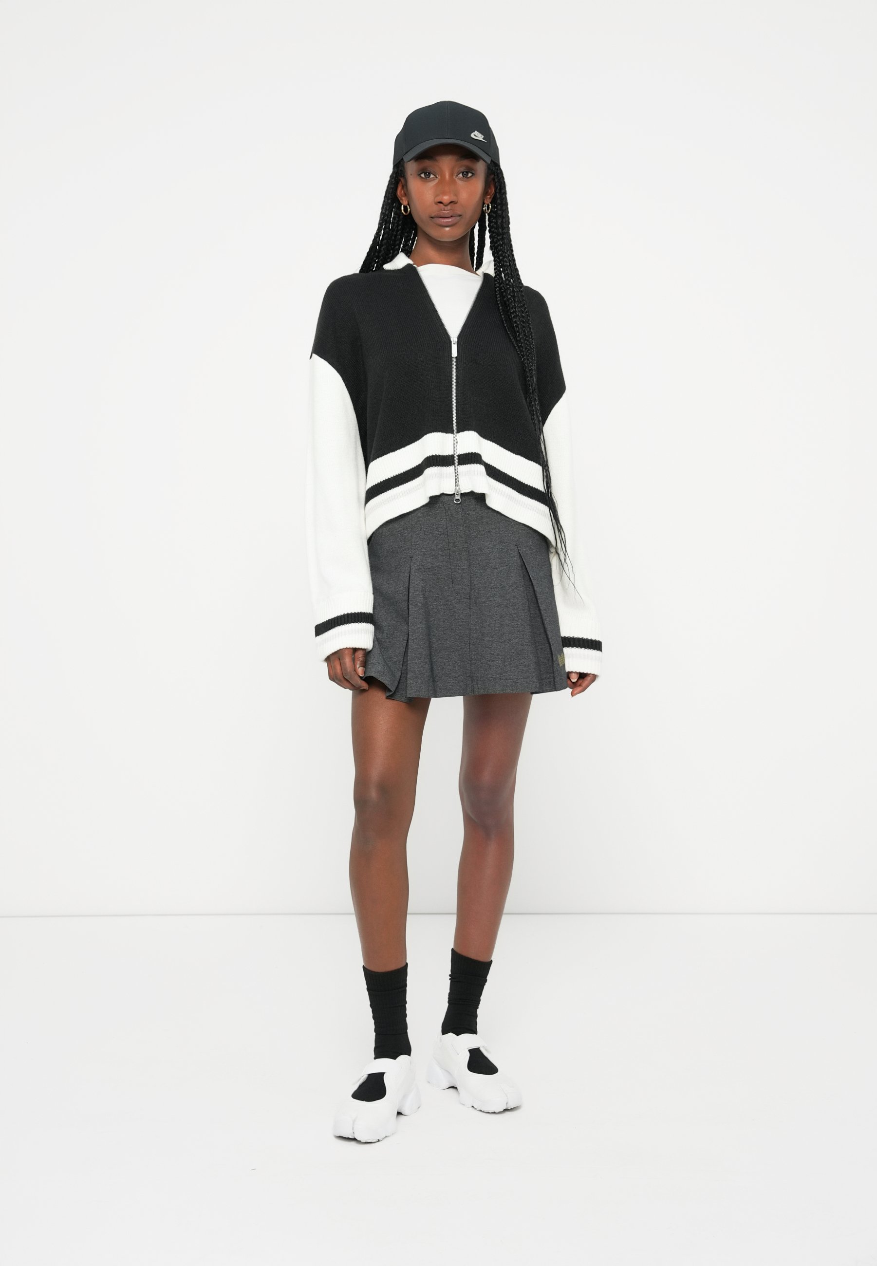 Nike Sportswear CARDIGAN STREET - Cardigan - black/sail/vast grey