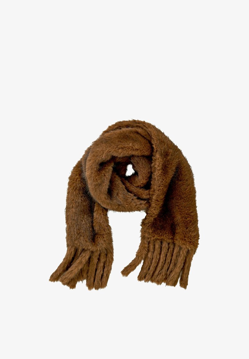 Rust Cartoon Man Cartoon CARTOON UNIFARBEN WINTERSCHAL - Scarf - brown melange/brown ...