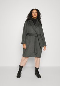 Tommy Hilfiger Curve BELTED COAT - Casaco clássico - dark grey heather