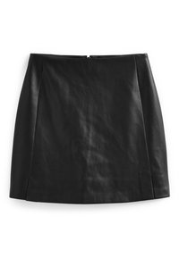 Next FAUX LEATHER PU MINI SKIRT TALL - A-lõikeline seelik - black