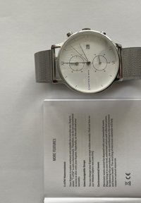 Kapten & Son CHRONO - Montre à aiguilles - silvercoloured white