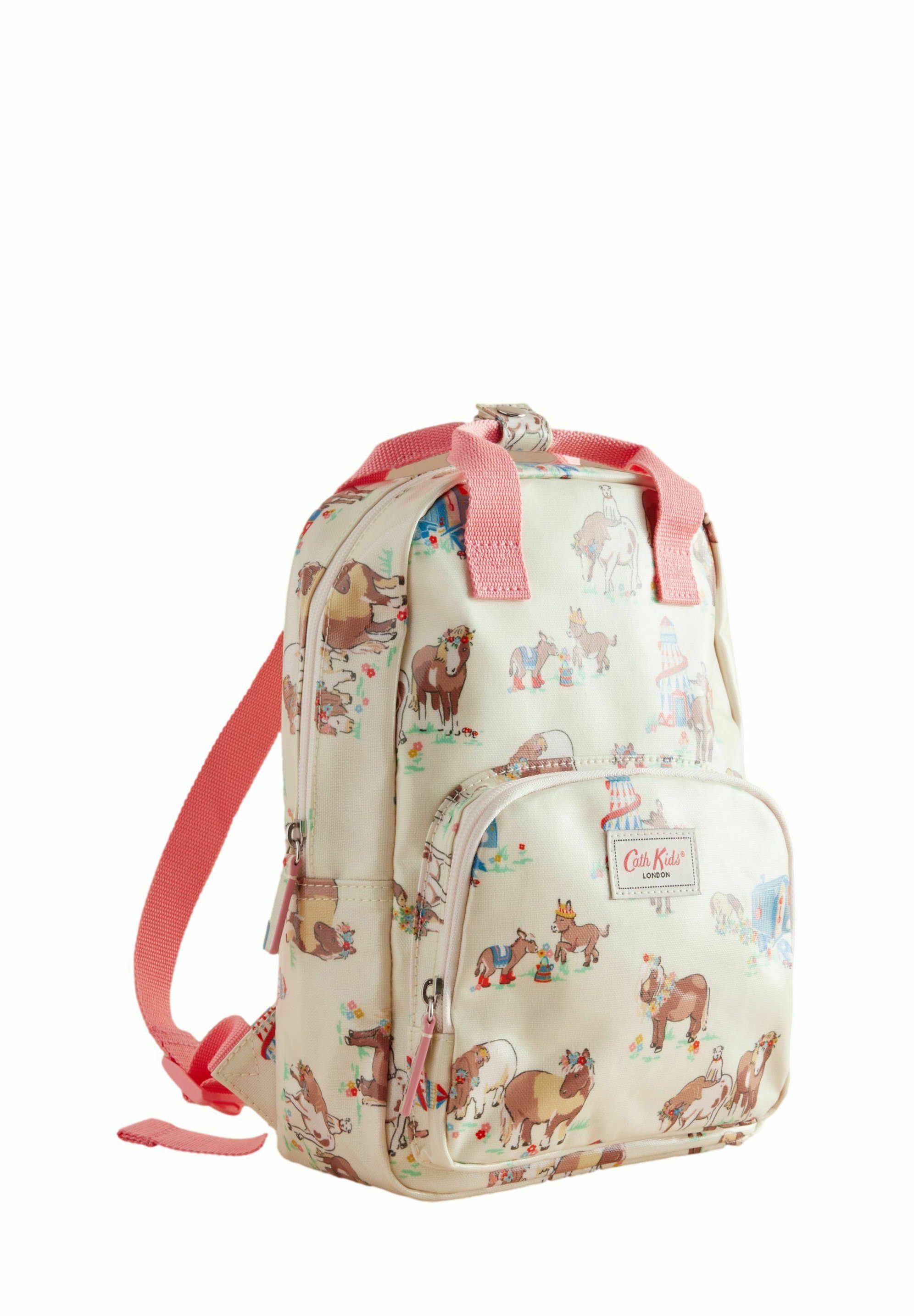 Cath Kidston MEDIUM Cartable d'école cream donkeys/beige