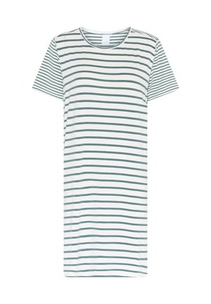 CCDK, BEA S/S DRESS - Νυχτικό - sagebrush green stripe