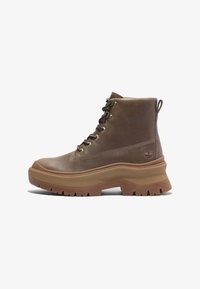 Timberland Enkellaarsjes met plateauzool medium brown full grain