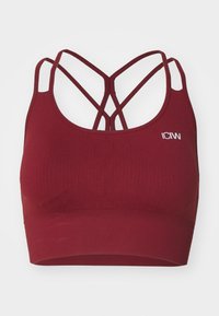 ICANIWILL DEFINE SEAMLESS BRA - Sportmelltartó könnyű sportoláshoz - burgundy