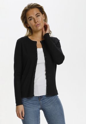 A8661 MILASZ R NECK - Cardigans - black