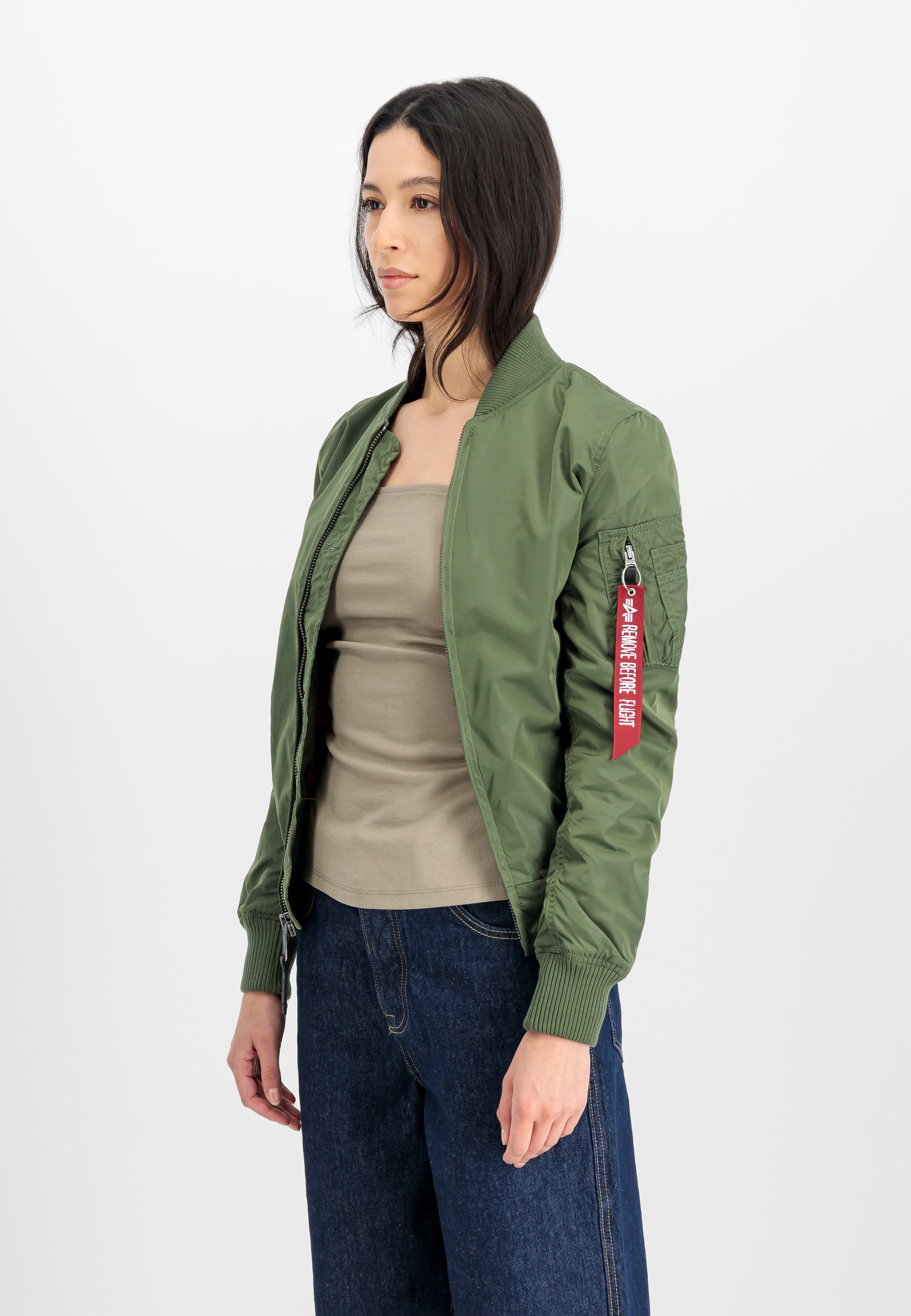 Alpha Industries Bomber Jacket - sage green/olive - Zalando.co.uk