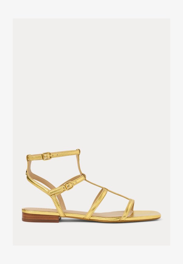 EVERLEY METALLIC GLADIATOR SANDAL - T-bar sandals - modern gold