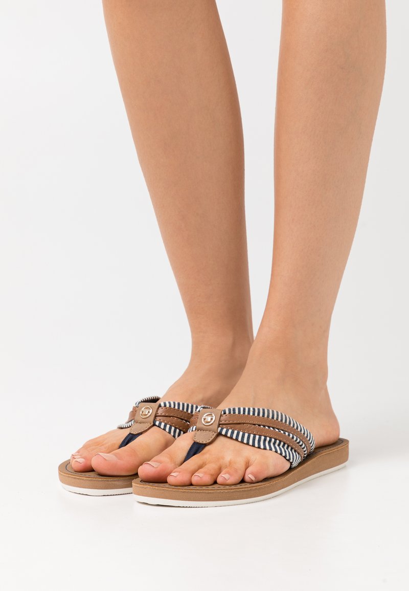 Damen Riemchensandalen | TOM TAILOR Zehentrenner navy/blau - MK00852 Damen Riemchensandalen | TOM TAILOR Zehentrenner navy/blau - MK00852
