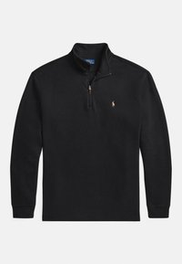 ESTATE-RIB QUARTER-ZIP PULLOVER - Sweatshirt - black