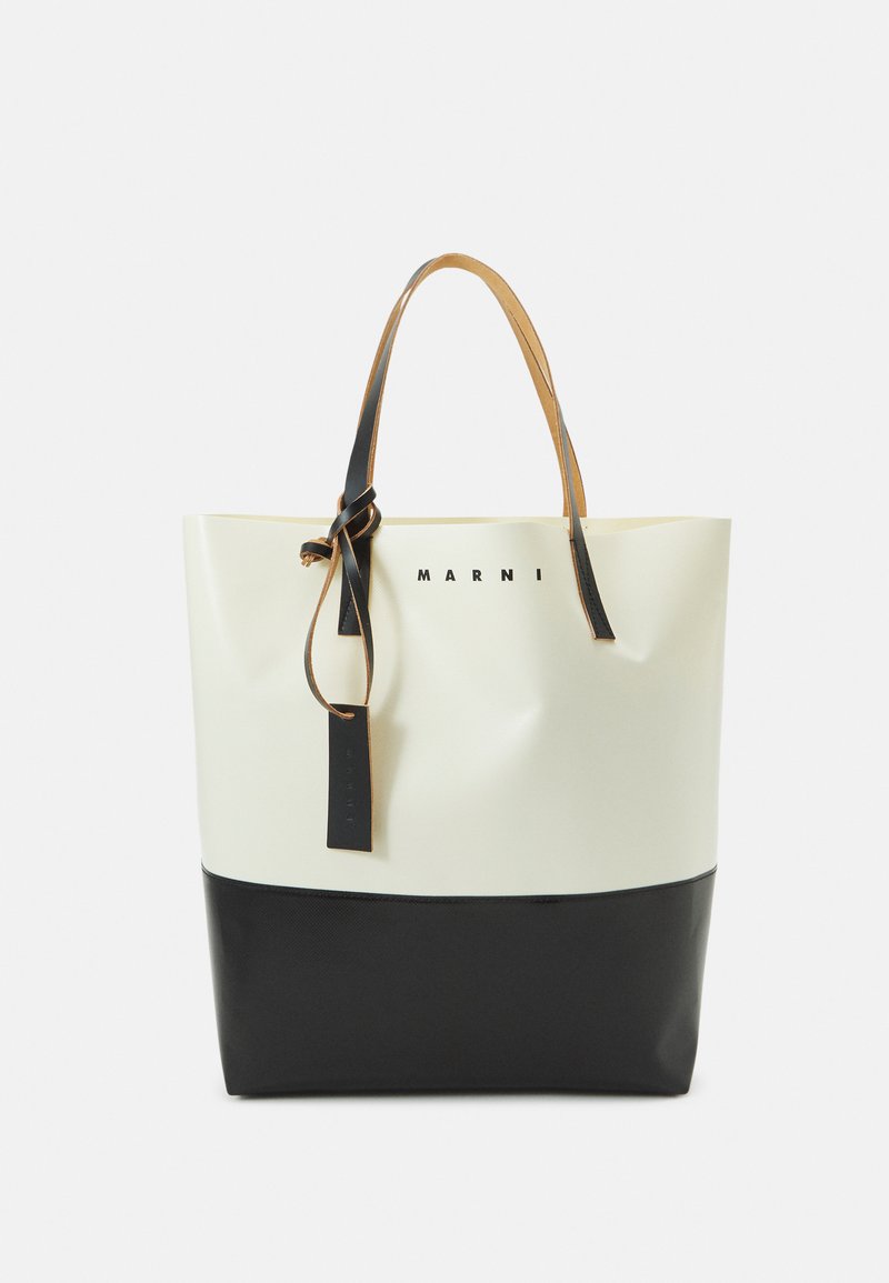 Marni TRIBECA UNISEX Tote bag silk white/black/white Zalando.de