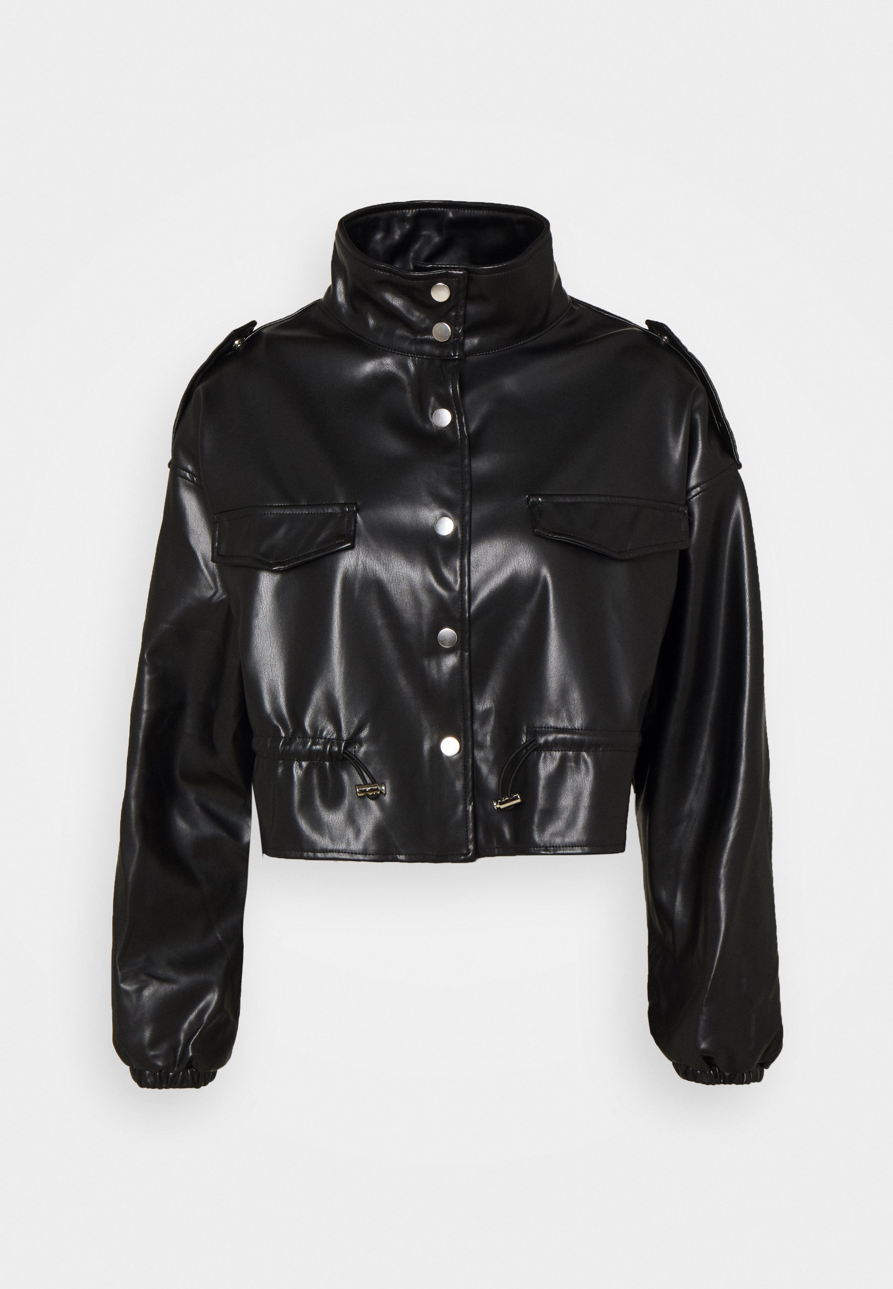 black cropped jacket