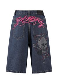 LOVE WRAPPED DIAMANTE  - Shorts di jeans - indigo