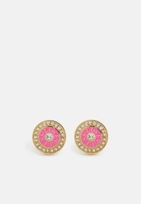 Guess - Earrings - gold-coloured/fuchsia Thumbnail Image 1