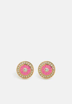 Earrings - gold-coloured/fuchsia