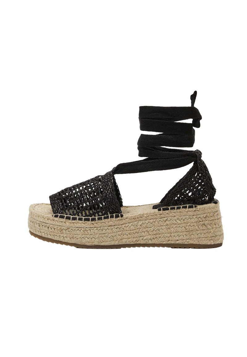 OYSHO Sandalen met enkelbandjes zwart OYSHO Sandalen met enkelbandjes zwart