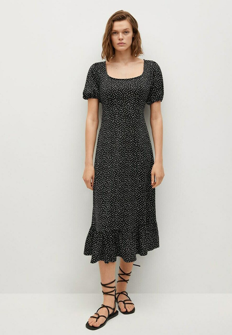 Mango ROBE POIS VOLANT - Vestito estivo - noir/nero - Zalando.it