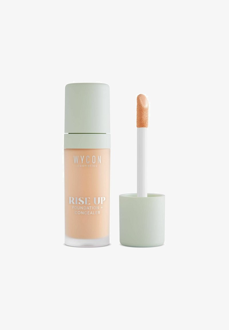 WYCON Cosmetics RISE UP FOUNDATION + CONCEALER FONDOTINTA MULTIFUNZIONE DAL FINISH LUMINOSO E UNIFORMANTE - Fondotinta - medium beige