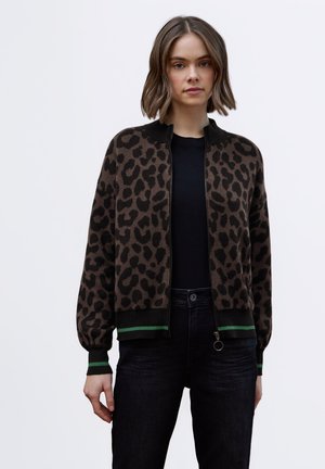 LEO JACQUARD - Bomberjacke - braun