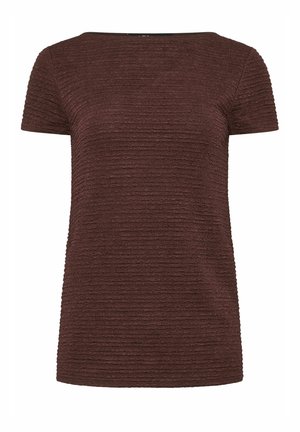 Long Tall Sally, DAY TOPS - T-SHIRT/TOP - T-shirt basic - chocolate
