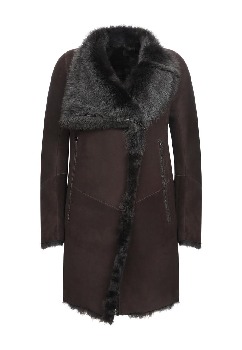 Vespucci by VSP Halflange jas donkerbruin